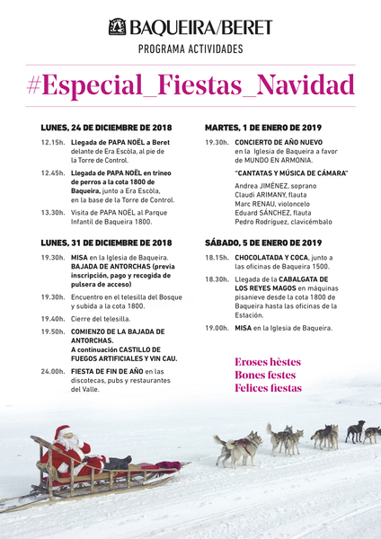 La Navidad llega Baqueira Beret con múltiples actividades