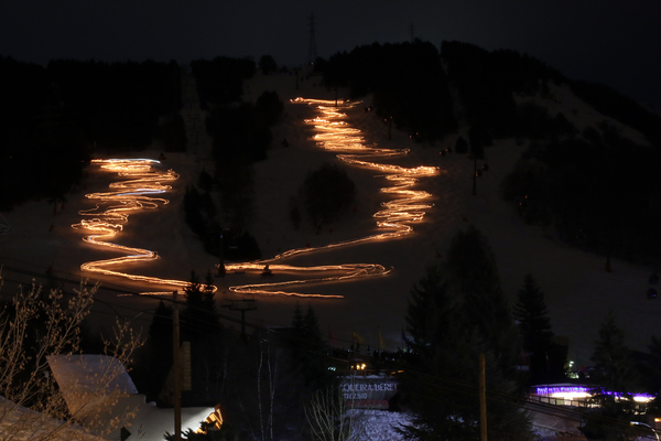 Bajada de antorchas World Snow Day - Baqueira Beret 2019