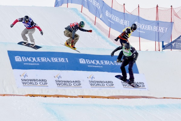 Vuelve la espectacular Copa del Mundo de Snowboard Cross FIS a Baqueira Beret