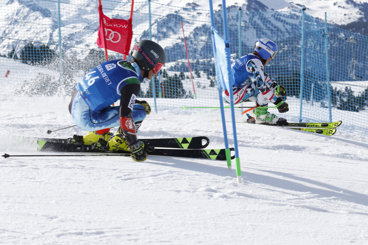 Italia ganadora del paralelo por equipos mixtos (NTE) en la OPA CUP U16 de Baqueira Beret